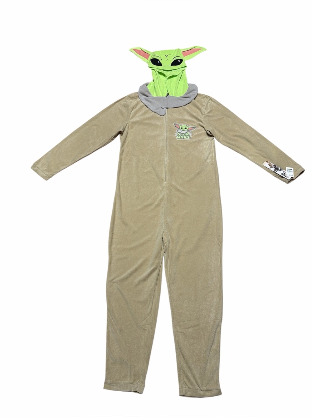 The Mandalorian Baby Yoda Union Suit Adult L Disney Star Wars Jumpsuit Costume